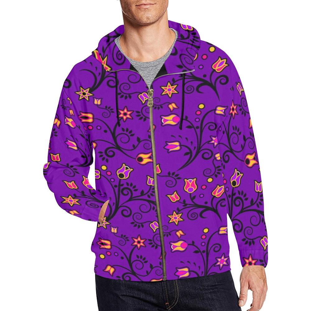 Lolipop Star All Over Print Full Zip Hoodie for Men (Model H14) hoodie e-joyer 