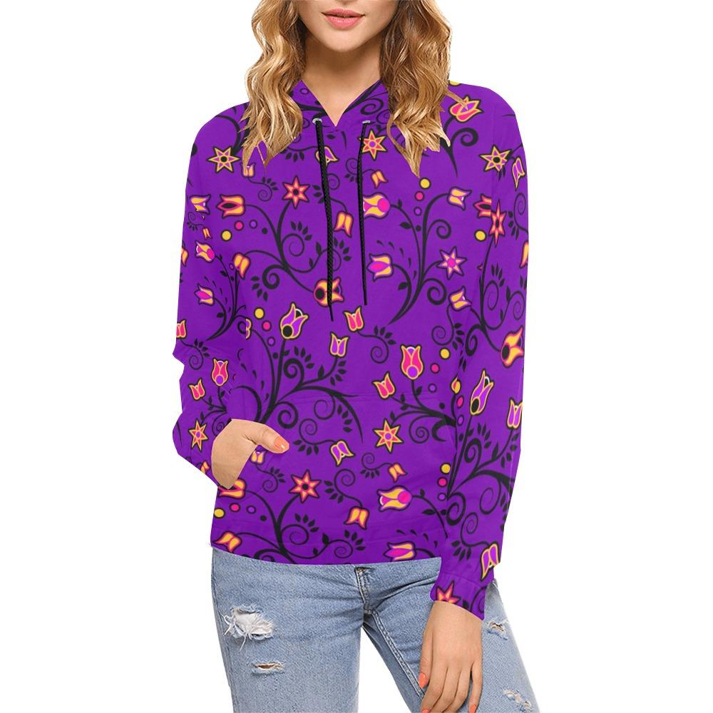 Lolipop Star All Over Print Hoodie for Women (USA Size) (Model H13) All Over Print Hoodie for Women (H13) e-joyer 