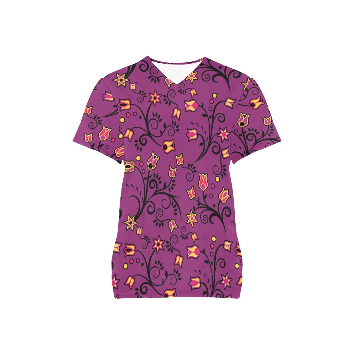 Lollipop Star All Over Print Scrub Top Scrub Top e-joyer 