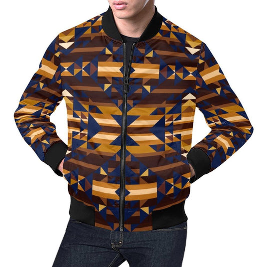 Marron Cloud All Over Print Bomber Jacket for Men (Model H19) Jacket e-joyer 