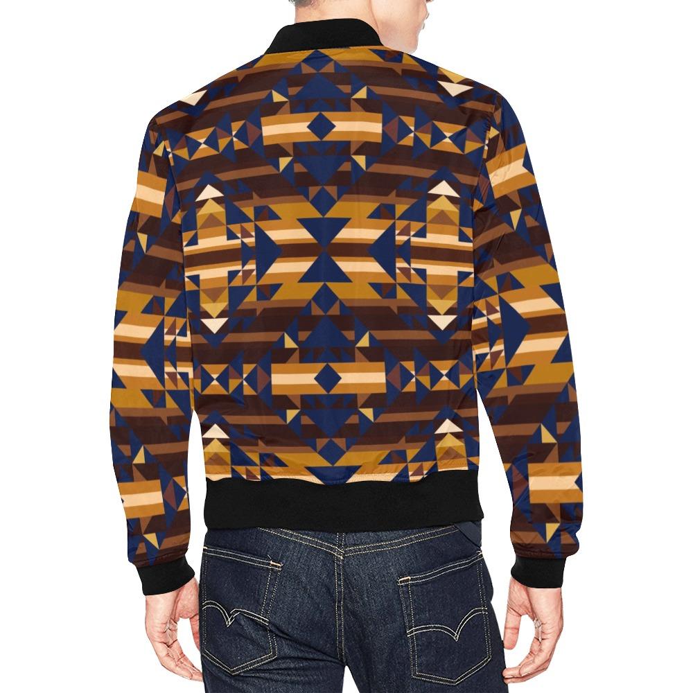 Marron Cloud All Over Print Bomber Jacket for Men (Model H19) Jacket e-joyer 