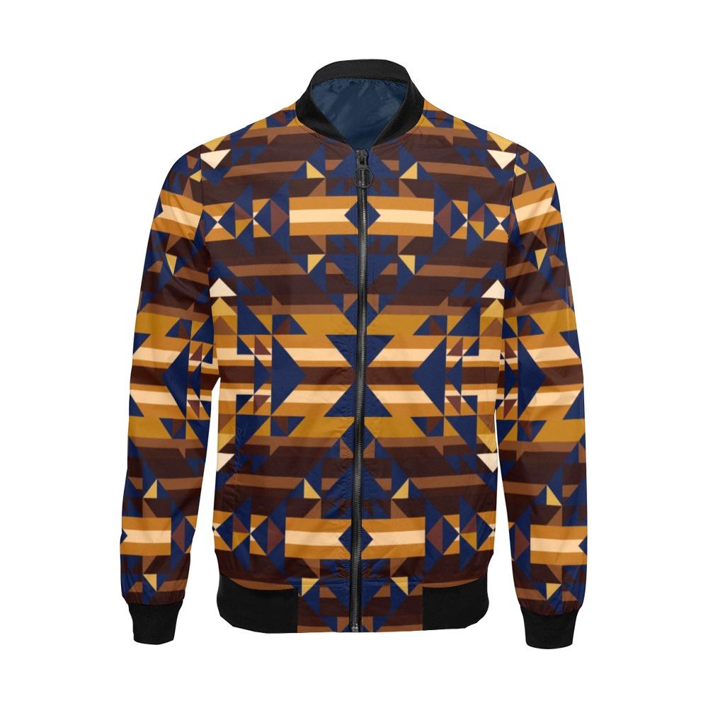 Marron Cloud All Over Print Bomber Jacket for Men (Model H19) Jacket e-joyer 