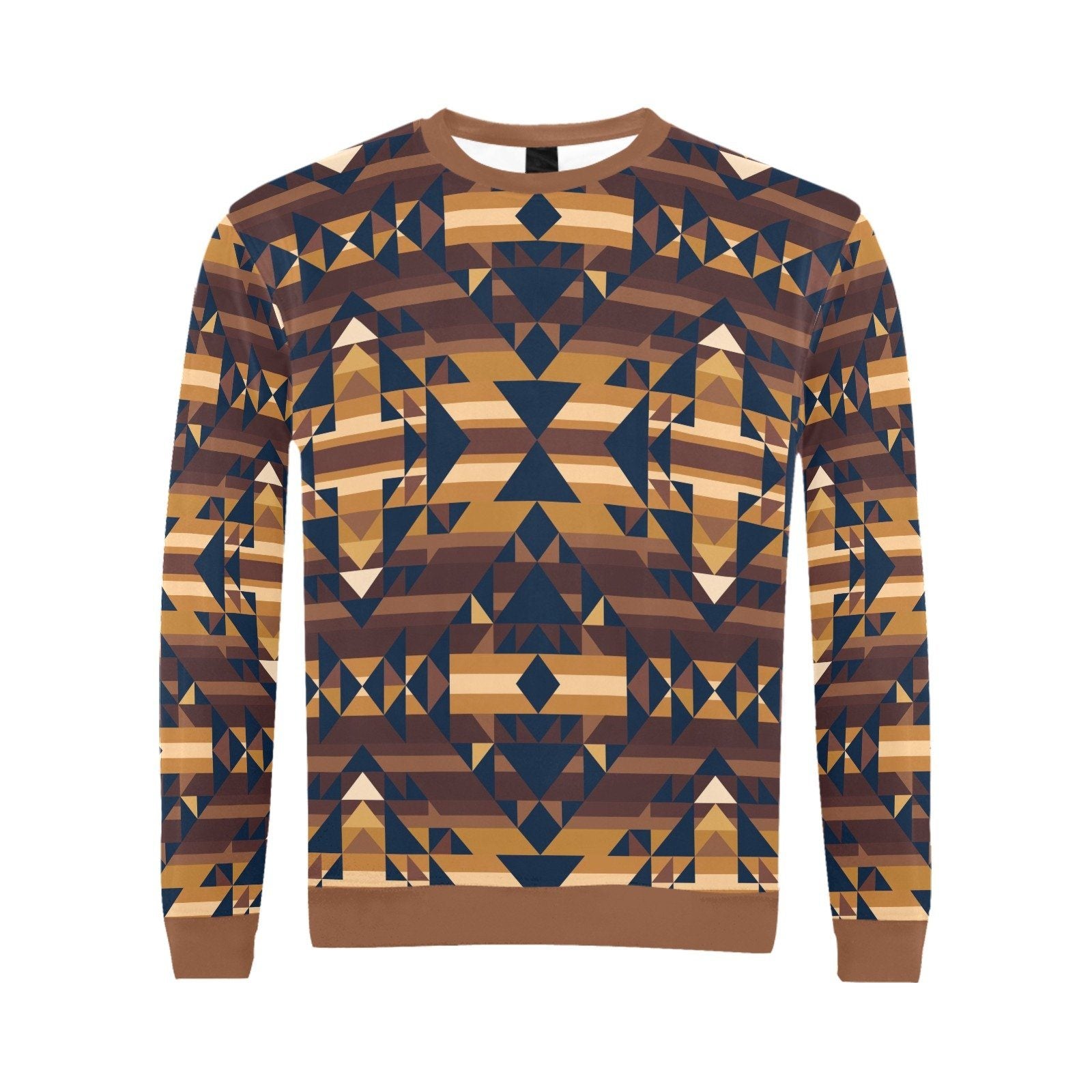 Marron Cloud All Over Print Crewneck Sweatshirt for Men (Model H18) shirt e-joyer 