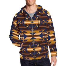 Load image into Gallery viewer, Marron Cloud All Over Print Full Zip Hoodie for Men (Model H14) hoodie e-joyer 
