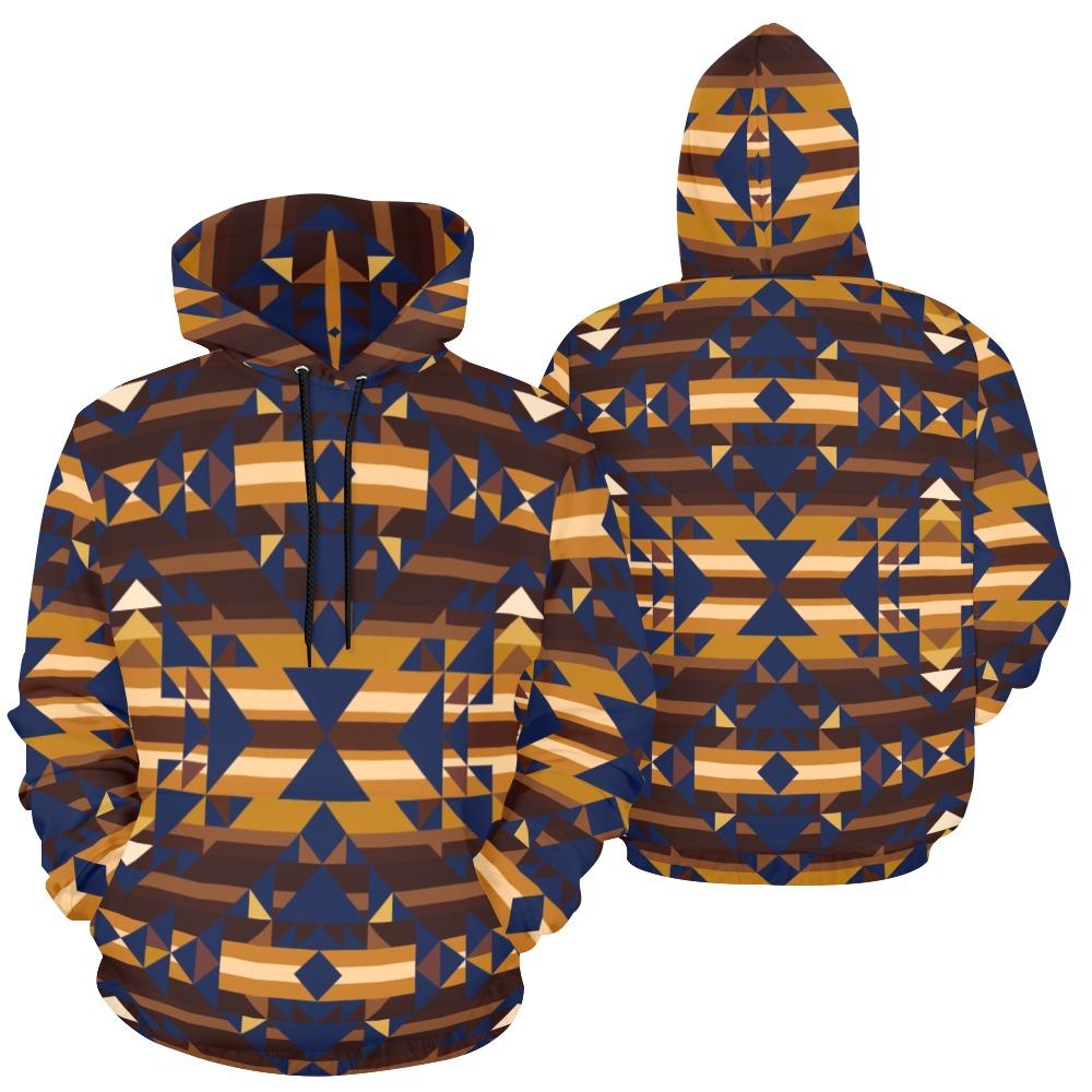 Marron Cloud All Over Print Hoodie for Women (USA Size) (Model H13) All Over Print Hoodie for Women (H13) e-joyer 