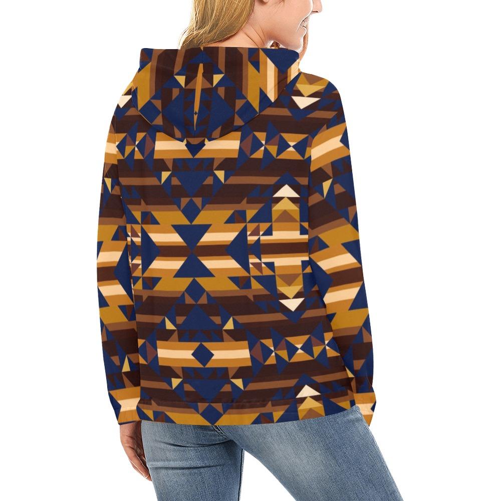 Marron Cloud All Over Print Hoodie for Women (USA Size) (Model H13) All Over Print Hoodie for Women (H13) e-joyer 