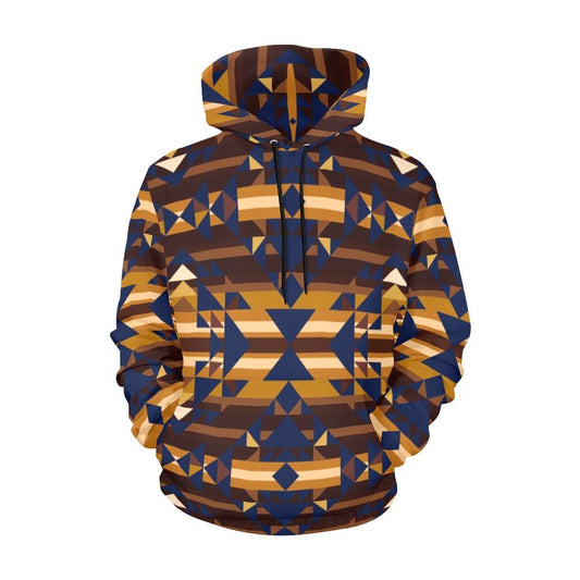 Marron Cloud All Over Print Hoodie for Women (USA Size) (Model H13) All Over Print Hoodie for Women (H13) e-joyer 