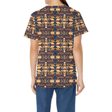 Load image into Gallery viewer, Marron Cloud All Over Print Scrub Top Scrub Top e-joyer 
