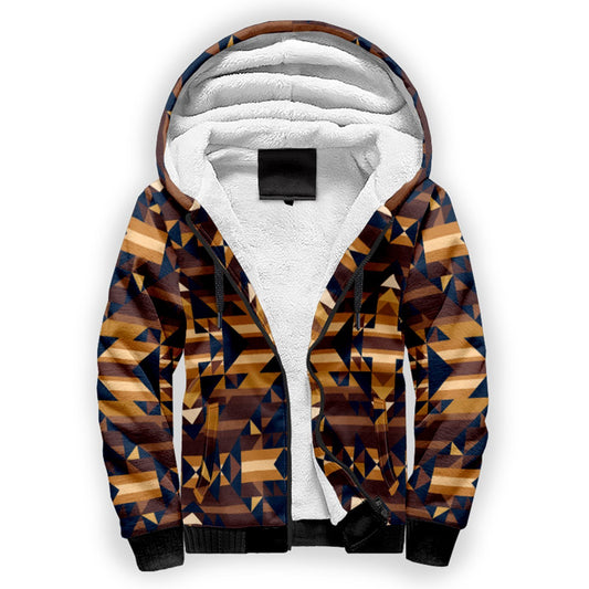 Marron Cloud Sherpa Hoodie by 49 Dzine