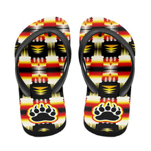 Load image into Gallery viewer, Medicine Wheel Sage Bearpaw Flip Flops 49 Dzine 
