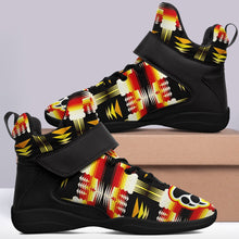 Load image into Gallery viewer, Medicine Wheel Sage Bearpaw Ipottaa Basketball / Sport High Top Shoes - Black Sole 49 Dzine 
