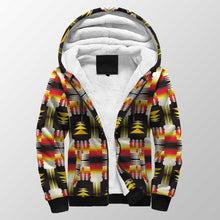 Load image into Gallery viewer, Medicine Wheel Sage Bearpaw Sherpa Hoodie 49 Dzine 
