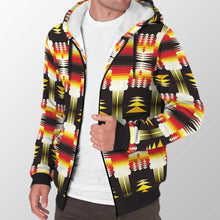 Load image into Gallery viewer, Medicine Wheel Sage Bearpaw Sherpa Hoodie 49 Dzine 
