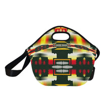 Load image into Gallery viewer, Medicine Wheel Sage Large Insulated Neoprene Lunch Bag That Replaces Your Purse (Model 1669) Neoprene Lunch Bag/Large (1669) e-joyer 
