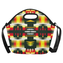 Load image into Gallery viewer, Medicine Wheel Sage Large Insulated Neoprene Lunch Bag That Replaces Your Purse (Model 1669) Neoprene Lunch Bag/Large (1669) e-joyer 
