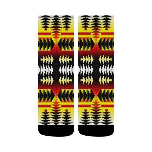 Medicine Wheel Strips Basketball Crew Socks Crew Socks e-joyer 