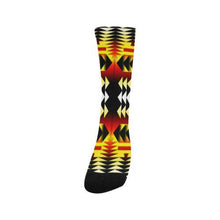 Load image into Gallery viewer, Medicine Wheel Strips Basketball Trouser Socks Socks e-joyer 
