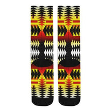 Load image into Gallery viewer, Medicine Wheel Strips Basketball Trouser Socks Socks e-joyer 
