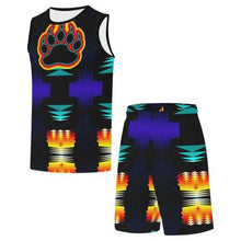 Load image into Gallery viewer, Midnight Sage Bearpaw All Over Print Basketball Uniform Basketball Uniform e-joyer 
