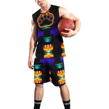 Load image into Gallery viewer, Midnight Sage Bearpaw All Over Print Basketball Uniform Basketball Uniform e-joyer 
