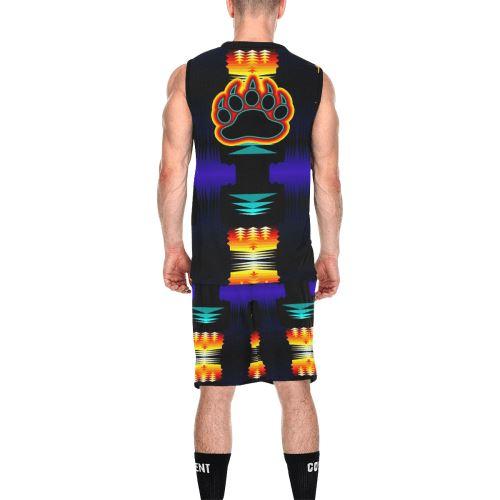 Midnight Sage Bearpaw All Over Print Basketball Uniform Basketball Uniform e-joyer 