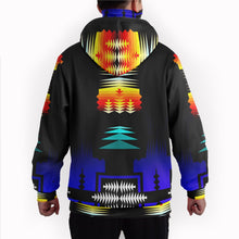 Load image into Gallery viewer, Midnight Sage Fire Bearpaw Hoodie with Face Cover 49 Dzine 
