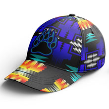 Load image into Gallery viewer, Midnight Sage Fire Bearpaw Snapback Hat hat Herman 
