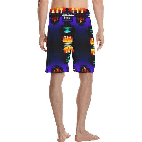 midnight sage fire II Men's All Over Print Casual Shorts (Model L23) Men's Casual Shorts (L23) e-joyer 