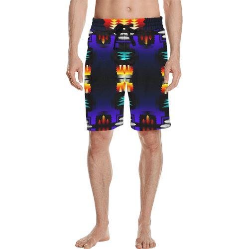 midnight sage fire II Men's All Over Print Casual Shorts (Model L23) Men's Casual Shorts (L23) e-joyer 