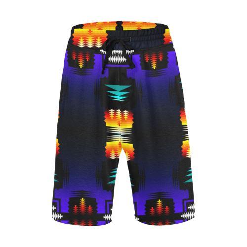 midnight sage fire II Men's All Over Print Casual Shorts (Model L23) Men's Casual Shorts (L23) e-joyer 