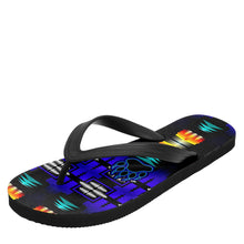 Load image into Gallery viewer, Midnight Sage Fire with Bearpaw Flip Flops 49 Dzine 
