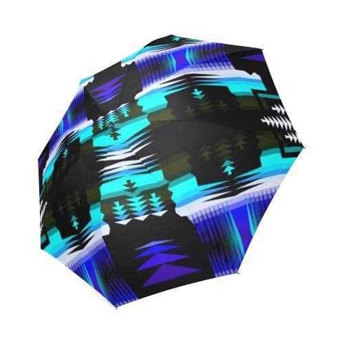 Midnight Sage Foldable Umbrella by 49 Dzine