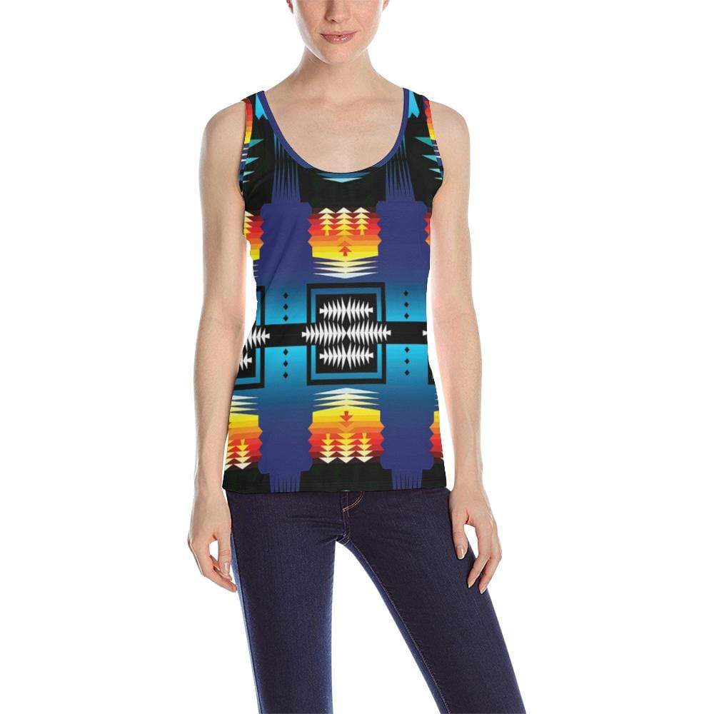 Midnight Sage Revamp II All Over Print Tank Top for Women (Model T43) All Over Print Tank Top for Women (T43) e-joyer 