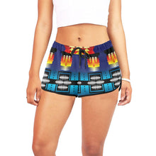 Load image into Gallery viewer, Midnight Sage Revamp II Women&#39;s All Over Print Relaxed Shorts (Model L19) Women&#39;s All Over Print Relaxed Shorts (L19) e-joyer 
