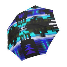 Load image into Gallery viewer, Midnight Sage Semi-Automatic Foldable Umbrella Semi-Automatic Foldable Umbrella e-joyer 
