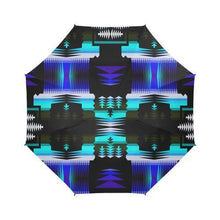 Load image into Gallery viewer, Midnight Sage Semi-Automatic Foldable Umbrella Semi-Automatic Foldable Umbrella e-joyer 
