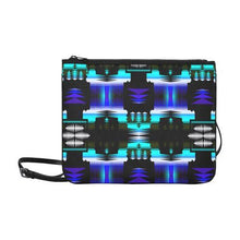 Load image into Gallery viewer, Midnight Sage Slim Clutch Bag (Model 1668) Slim Clutch Bags (1668) e-joyer 
