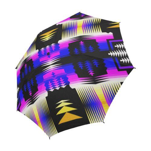 Moon Shadow and Yellow Sage Semi-Automatic Foldable Umbrella Semi-Automatic Foldable Umbrella e-joyer 