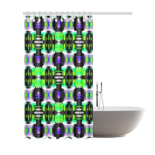 Load image into Gallery viewer, Moon Shadow Green Sage Shower Curtain 72&quot;x84&quot; Shower Curtain 72&quot;x84&quot; e-joyer 
