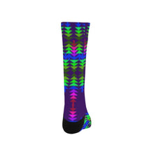 Load image into Gallery viewer, Moon Shadow Sage with Eagle Feather Trouser Socks Trouser Socks e-joyer 
