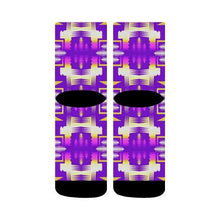 Load image into Gallery viewer, Moon Shadow Sunset Sage Crew Socks Crew Socks e-joyer 
