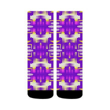 Load image into Gallery viewer, Moon Shadow Sunset Sage Crew Socks Crew Socks e-joyer 
