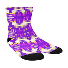 Load image into Gallery viewer, Moon Shadow Sunset Sage Crew Socks Crew Socks e-joyer 
