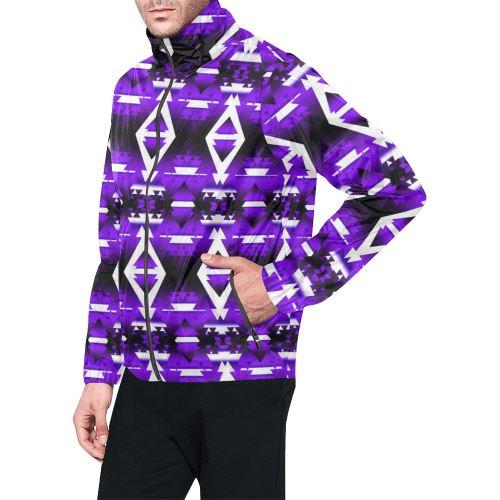 Moon Shadow Winter Camp All Over Print Windbreaker for Men (Model H23) All Over Print Windbreaker for Men (H23) e-joyer 