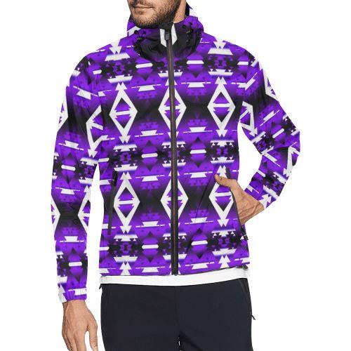 Moon Shadow Winter Camp All Over Print Windbreaker for Men (Model H23) All Over Print Windbreaker for Men (H23) e-joyer 