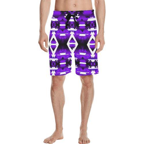 Moon Shadow Winter Camp Men's All Over Print Casual Shorts (Model L23) Men's Casual Shorts (L23) e-joyer 