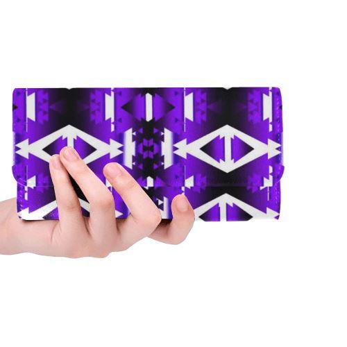 Moon Shadow Winter Camp Women's Trifold Wallet (Model 1675) Women's Trifold Wallet e-joyer 