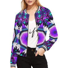 Load image into Gallery viewer, Morning Starfire All Over Print Bomber Jacket for Women (Model H21) All Over Print Bomber Jacket for Women (H21) e-joyer 
