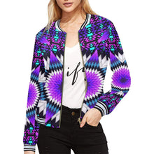 Load image into Gallery viewer, Morning Starfire All Over Print Bomber Jacket for Women (Model H21) All Over Print Bomber Jacket for Women (H21) e-joyer 
