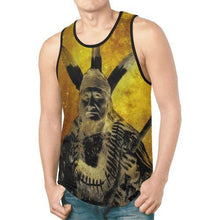 Load image into Gallery viewer, Native Man Gold New All Over Print Tank Top for Men (Model T46) New All Over Print Tank Top for Men (T46) e-joyer 
